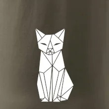 Origami kočka zepředu