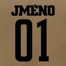 Fotbalový dres - vlastní jméno a číslo