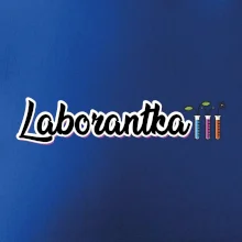 Laborantka a zkumavky