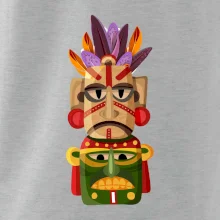 Mayové maska s peřím