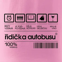 Čárový kód řidička autobusu