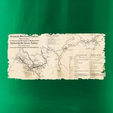 Mapa Báňské dráhy z Moravské Ostravy do Doubravy