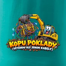 Bagrista kope poklady a kabely