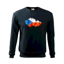 Česká vlajka v obrysu republiky