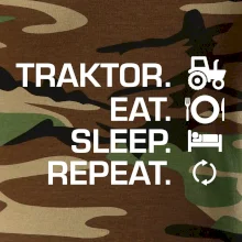 Traktor eat sleep repeat