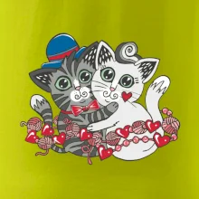 Kočky v objetí (Pecka design)