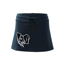 Border kólie obrys hlavy