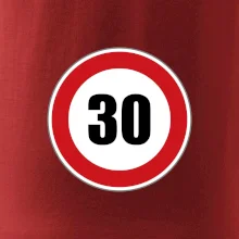 Dopravní značka - omezení rychlosti 30