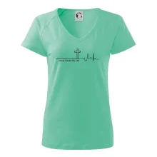 Jesus Saved My Life kříž ekg Jesus Saved My Life kříž ekg
