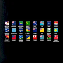 Vlajky států - Oceánie