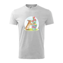 Velikonoční zajíček tulipány