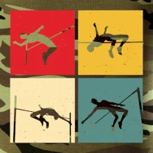 Skok do výšky vintage