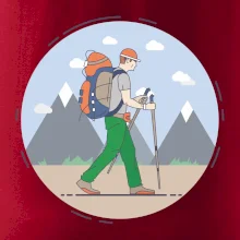 Barevný párový motiv na hory