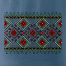 Ukrajinský vzor - Červeno Zelený