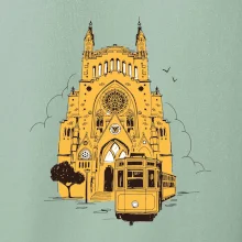 Mallorca - katedrála a tramvaj