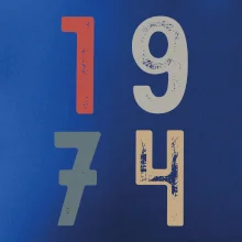 Vintage číslice 1974 Vintage číslice 1974