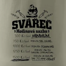Svářeč - hodinová sazba
