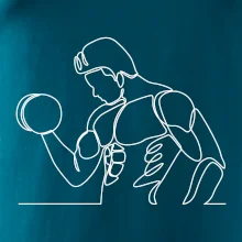 Fitness muž jedním tahem