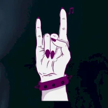 Rocková ruka dámská