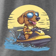 Jezevčík na vodním skútru