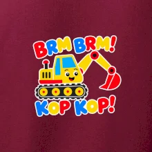 Dětský bagr brm brm kop kop