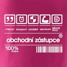 Čárový kód obchodní zástupce