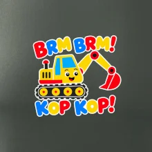 Dětský bagr brm brm kop kop
