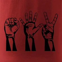 Kámen nůžky papír černé