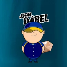 Jsem ďábel doručovatel modro žlutý