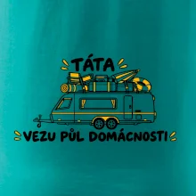Táta vezu půl domácnosti rodinný karavan