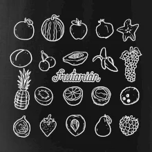 Frutarián ovoce ve čtverci