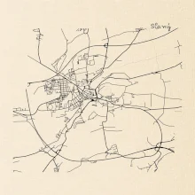 Černobílá mapa Cerhovice 267 61