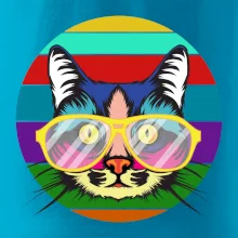 Kočka při barevném západu