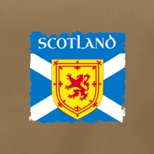 Skotská vlajka s erbem lva