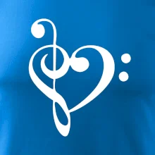 Houslový klíč srdce