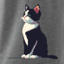 Mourovatá kočka pixel