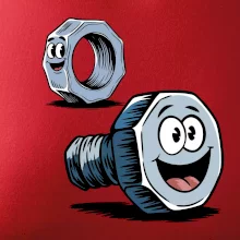 Parové triko - Šroub a matka