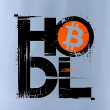 Hodl velký nápis a logo BTC