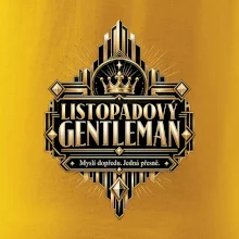 Listopadový gentleman zlatý art deco motiv