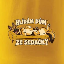 Hlídám dům ze sedačky - vlčák