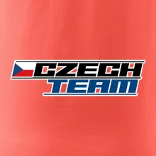 Czech team s vlajkou - Mistrovství světa v ledním hokeji 2025