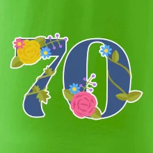 Květinové číslo kreslené - 70