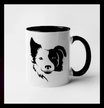 Border kólie obrys hlavy