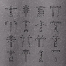 Typy stožárů vysokého napětí