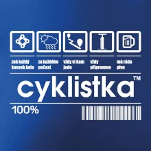 Čárový kód - Cyklistka