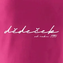 Psací nápis dědeček s ročníkem