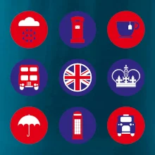 Anglie symboly v kruzích