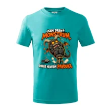 Drsné rohaté monstrum se bojí pavoučka