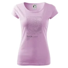 Špičák - vrstevnice v obdélníku