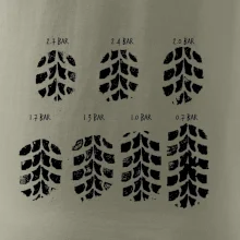 Pneumatiky - obtisk v závislosti na tlaku